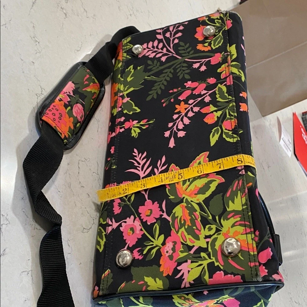 Floral Isaac Mizrahi Black  Bag - Picture 15 of 16